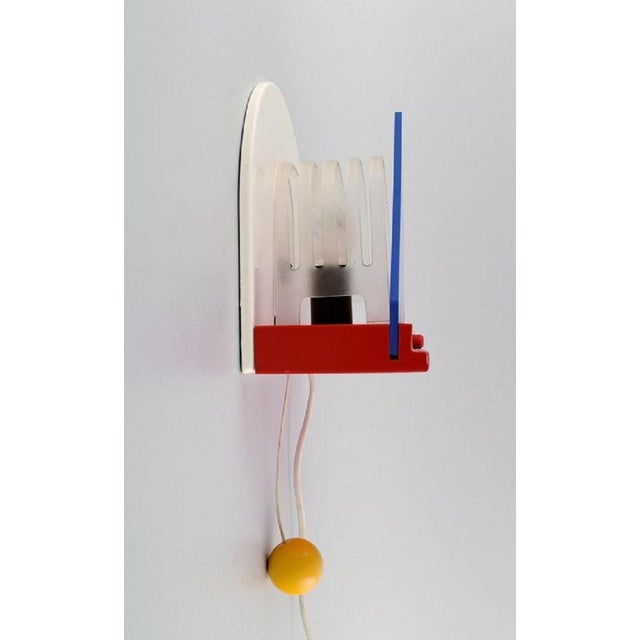 Vintage Wall Lamps by Ettore Sottsass for Ikea, 1980s, Set of 2 For Sale - Image 6 of 11