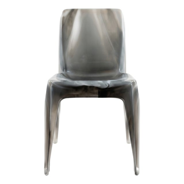 One-of-a-Kind Sebel Chair - Translucent, Marbled Resin, Sculptural Australian Design For Sale