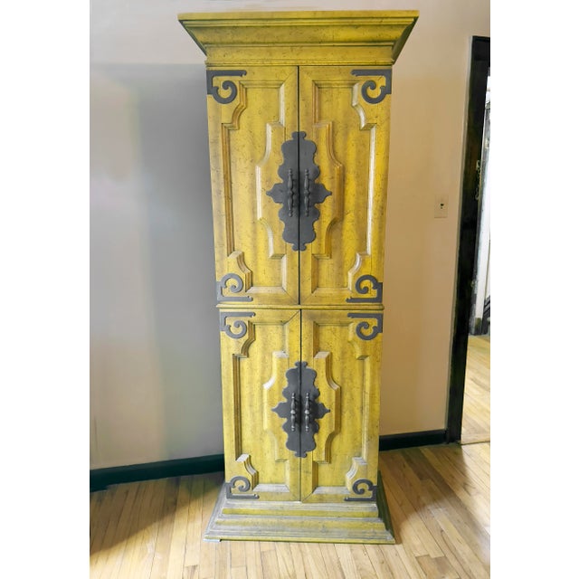1970s Spanish Revival Bar Cabinet For Sale - Image 12 of 13