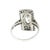 Art Deco Art Deco Platinum Marquise Diamond and Calibre Synthetic Sapphire Ring For Sale - Image 3 of 5