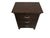 1980s Traditional Brown Wood Nightstand 3 Drawer For Sale - Image 4 of 12