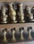 Mid-Century Medieval-Style Cast Metal Chess Set With Hardwood Board and Hand-Carved Storage Box For Sale - Image 14 of 14