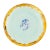 Set of 2 Dessert Coupe Plates Ø22 Emerald Drop Edge For Sale