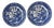 Vintage Mid Century Blue Willow Pattern Dinner Plate - A Pair For Sale