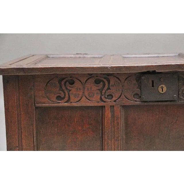Oak Coffer, 1720 For Sale - Image 10 of 11