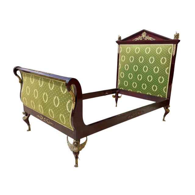 Empire Bed in Mahogany and Bronze For Sale - Image 13 of 13