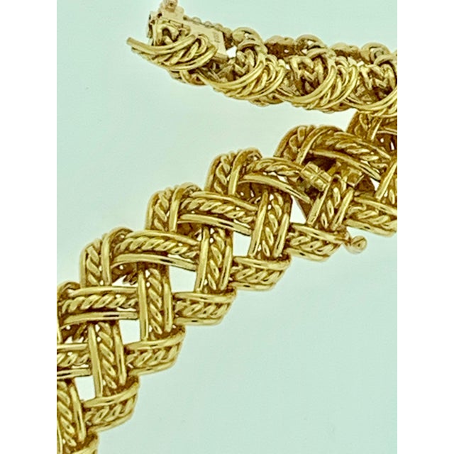 Late 20th Century Boucheron Two-Piece Necklace and Bangle Set in 18 Karat Yellow Gold 165 Grams For Sale In New York - Image 6 of 18