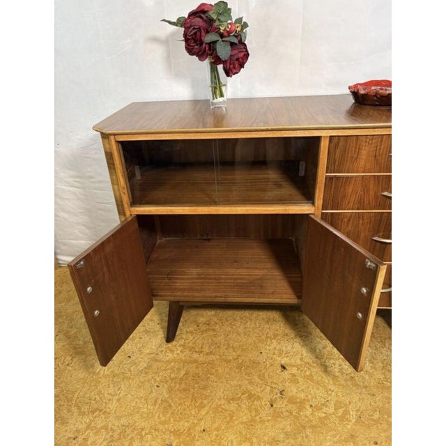 Mid-Century Modern Walnut Cocktail Cabinet attributed to František Jirák for Tatra Nábytok, 1960s For Sale - Image 4 of 12