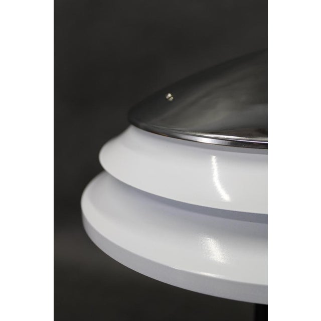 Black Mid-Century Chrome Table Lamp attributed to Zukov, 1970s For Sale - Image 8 of 13