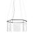Dash Hex Chrome Metal and Glass Chandelier by Johanna Grawunder For Sale - Image 4 of 5