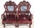 Mid Century Chinese Asian Rosewood & Marble Armchairs - a Pair For Sale - Image 13 of 13