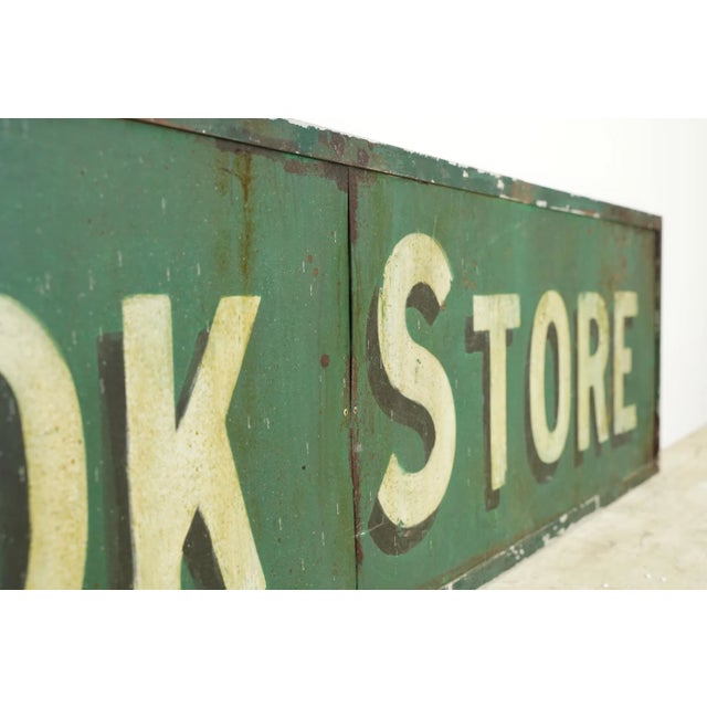 2020s Reclaimed Lipkin Bookstore Aluminum Movie Prop Sign For Sale - Image 5 of 6