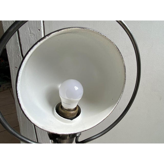 Black Industrial Graphite Floor Lamp by Jean-Louis Domecq for Jieldé, 1950s For Sale - Image 8 of 13