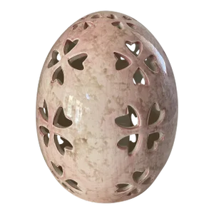 Vintage Porcelain Decorative Battery Powered Pink Egg Lamp