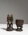 20th Century Dark Brown African Hand-Carved Lidded Vessel with Caryatid Figures For Sale - Image 9 of 15