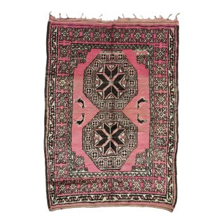 Pink Moroccan Tribal Rug - 8.6 X 5.6 Ft For Sale