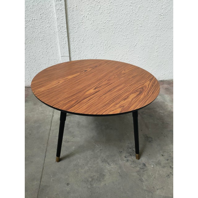 Mid-Century Leather Table & Chairs, Spain, 1980, Set of 5 For Sale - Image 11 of 12