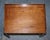 Brown Victorian Butler's Serving Tray on Stand in Hardwood, 19th Century For Sale - Image 8 of 14
