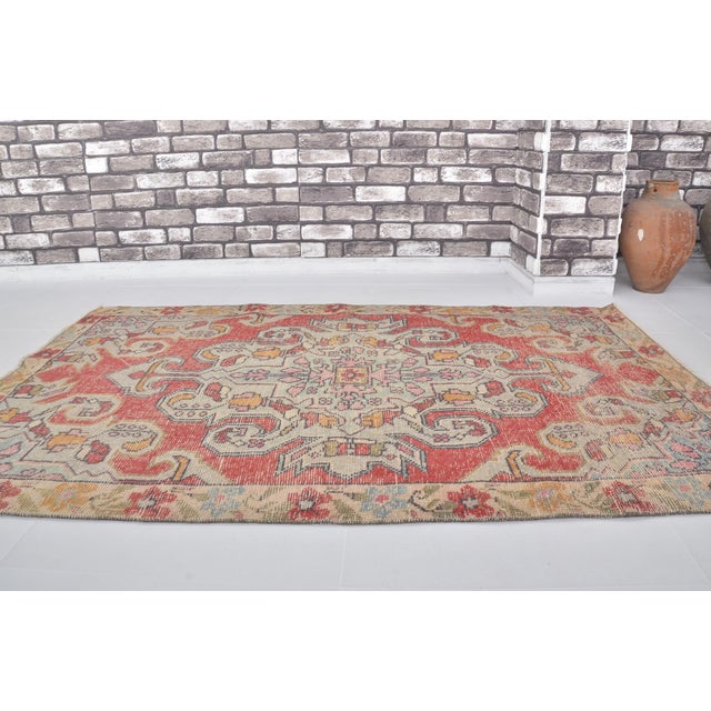 1960s Anatolian Kurdish Handknotted Wool Carpet For Sale - Image 4 of 10