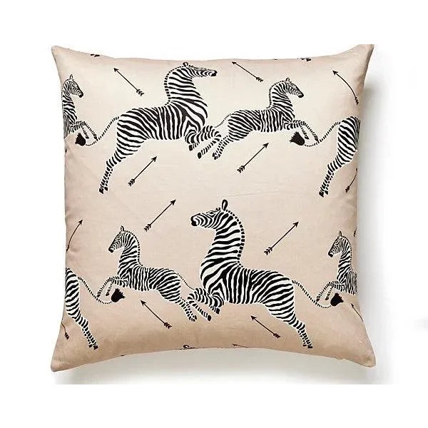 Traditional The House of Scalamandré Zebras Petite Pillow, Sand For Sale - Image 3 of 3