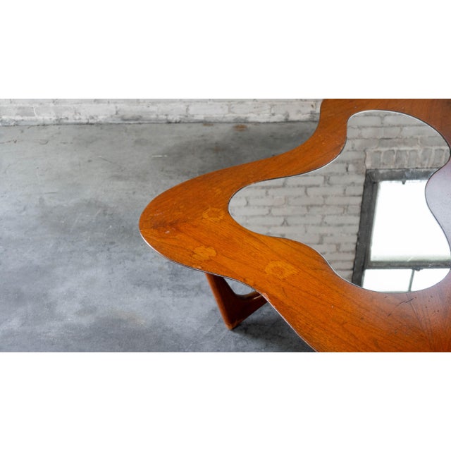 Mid Century Erno Fabry Biomorphic Walnut Coffee Table, C. 1950s For Sale - Image 10 of 18