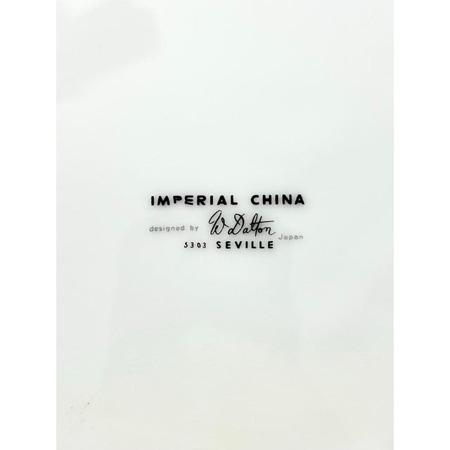 1990s Imperial “Seville” Round Porcelain Serving Platter For Sale - Image 4 of 5