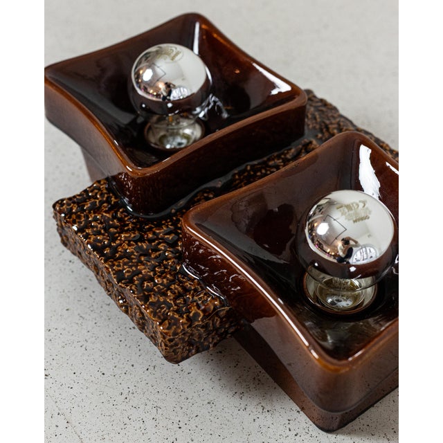 Ceramic Wall Lamp by Traudl Brunnquell For Sale - Image 4 of 4