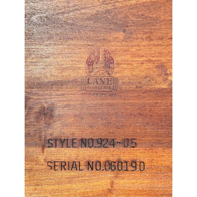 Lane "Monte Carlo" Walnut & Tile Inlay End/Side Tables 1960s Pair Mid-Century Modern For Sale - Image 11 of 12