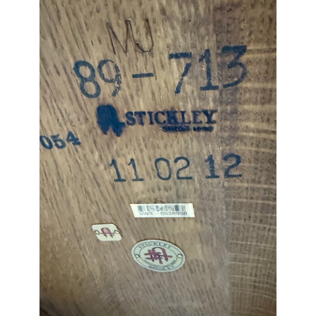 Stickley Furniture Pedestal Extension Dining Table, 46 Inches For Sale - Image 12 of 12