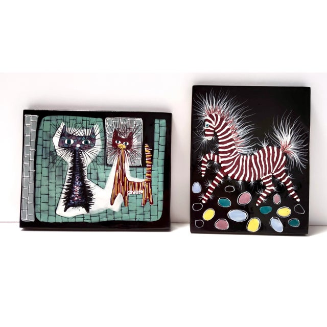 Mid-Century Modern Pyriform Glazed Ceramic Plate by Otello Rosa for San Polo, Italy, 1950s For Sale - Image 3 of 14