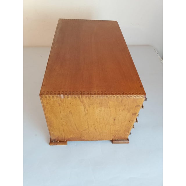 Vintage Wooden Watchmakers Cabinet, 1950s For Sale - Image 4 of 11