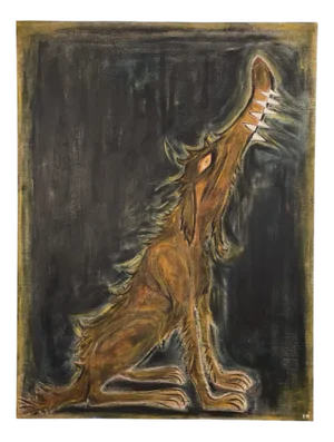 Elliot Hopes, Expressionist Dog, 2025, Oil on Canvas
