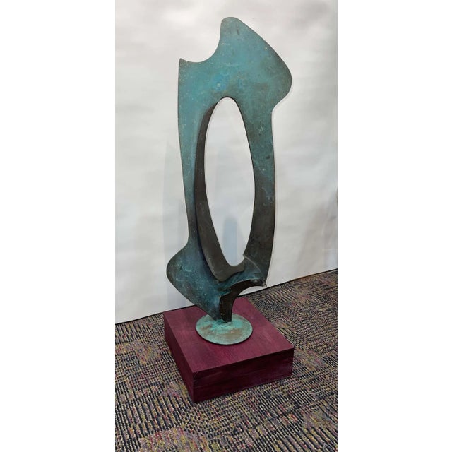 Mid 20th Century Vintage Large Abstract Bronze For Sale - Image 5 of 13