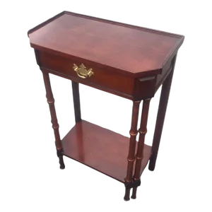 Mid 20th Century Vintage Bombay Company Faux Bamboo Accent Table
