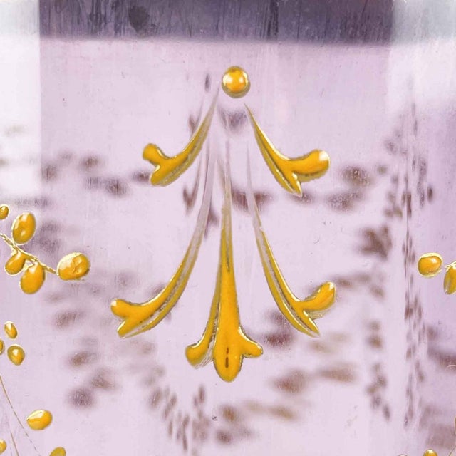 Mauve Glass Liberty Vase from Moser, 1920s For Sale - Image 8 of 10
