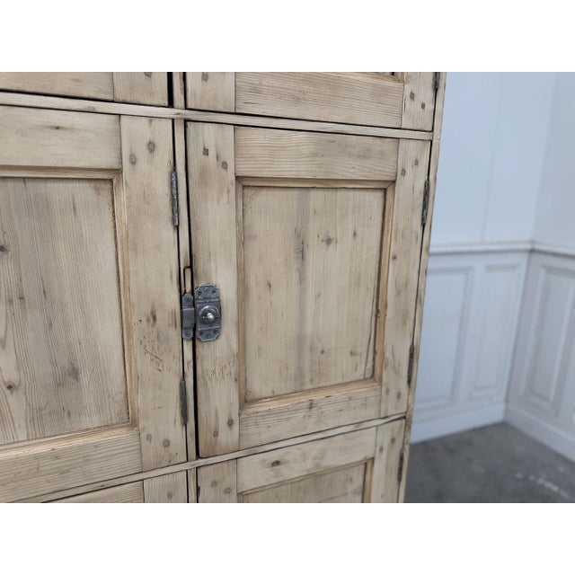 A set of six spacious lockers, each 40cm wide by 49cm high, in excellent condition (cleaned and restored by us), dating...