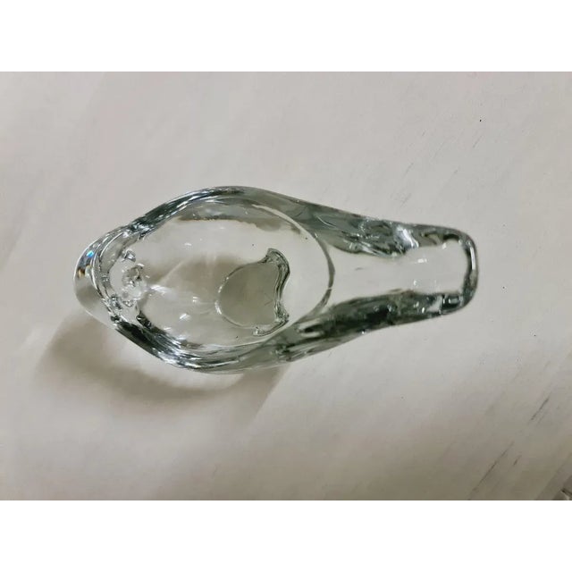 Crystal Glass Bird Bowl for Art Vannes, 1960s For Sale - Image 8 of 11