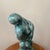 Vintage Art Deco Inspired Ceramic Iridescent Glazed Sculpture" Embracing Couple" Signed Dated For Sale - Image 4 of 12