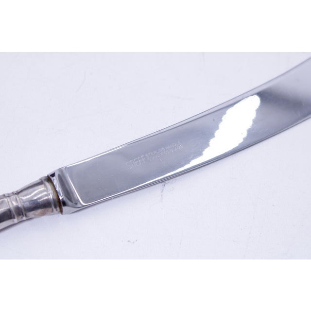 Silver Stieff Colonial Williamsburg Sterling Silver Flatware Set For Sale - Image 8 of 11