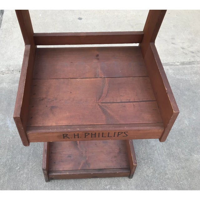 Brown Vintage R. H. Phillips Wine Rack For Sale - Image 8 of 10