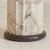 Stone Faceted Grey + Ivory Marble Pedestal with Pentagonal Top, 1970s For Sale - Image 7 of 7