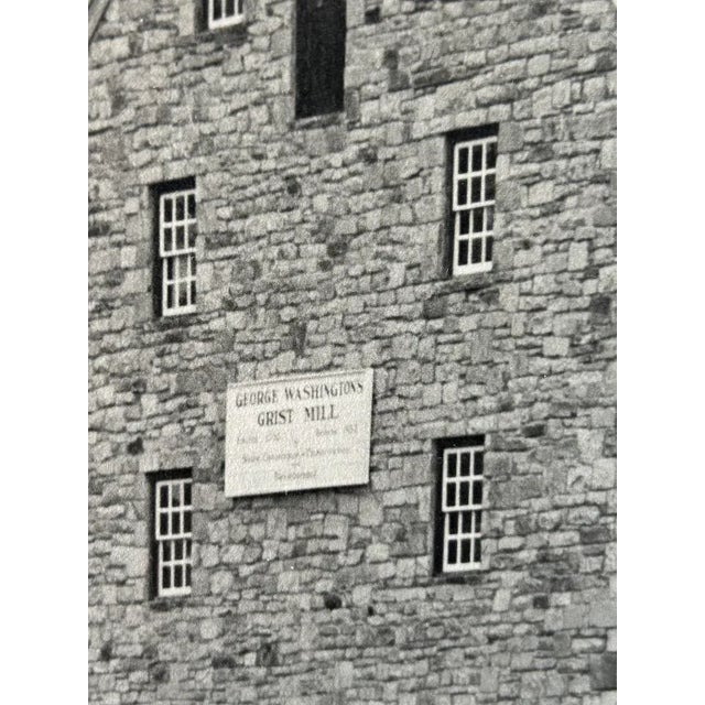 George Washington's Gristmill Black & White Photograph C.1930s For Sale In Reno/Lake Tahoe - Image 6 of 10
