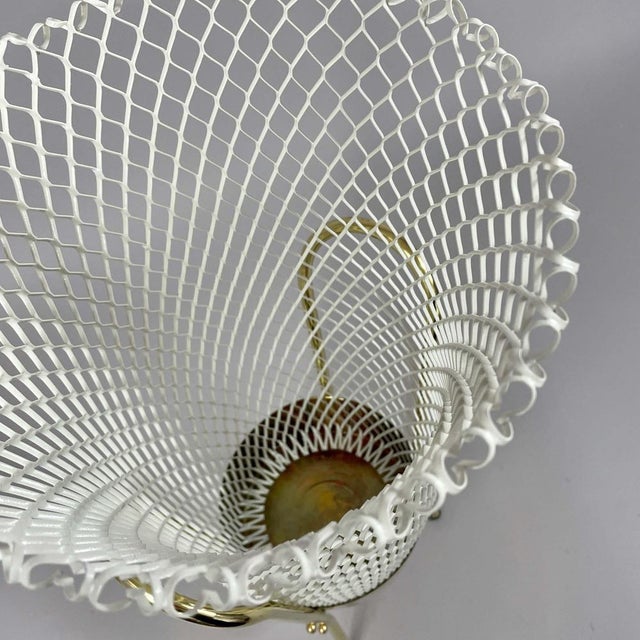 Mid-Century Modern Brass and White Metal Umbrella Stand, Italy, 1950s For Sale - Image 9 of 18