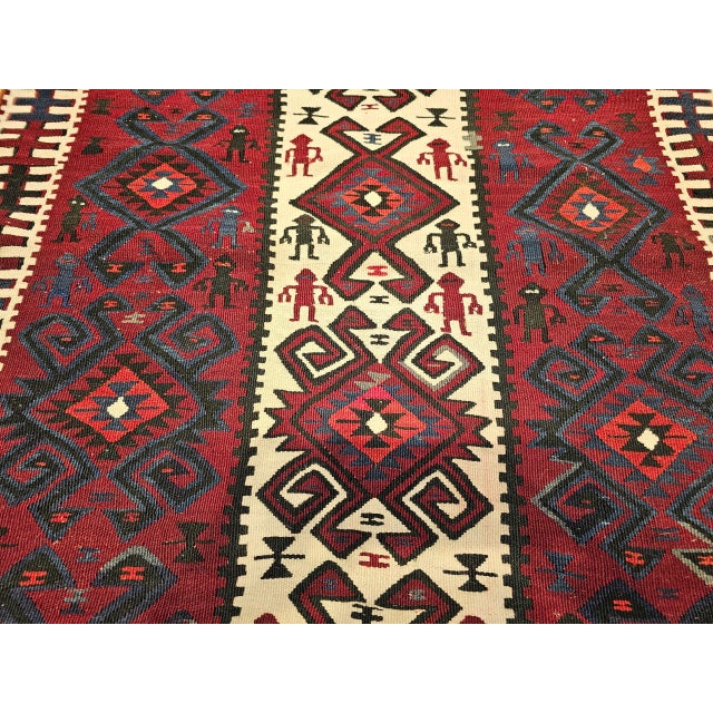 Late 20th Century Late 20th Century South American Kilim Rug For Sale - Image 5 of 9