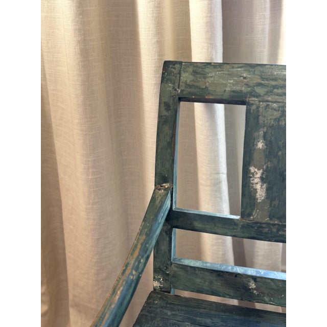 19th C Swedish Painted Chair For Sale - Image 4 of 9