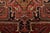 Heriz Rug 7’10” X 10’6” Red Wool Vintage Tribal Hand-Knotted Oriental Carpet For Sale - Image 11 of 15