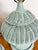 Wood Newly Lacquered Vintage Wicker Lamps- A Pair For Sale - Image 7 of 8
