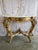 French Louis XV Style Carved Giltwood Console Table With White Marble Top For Sale - Image 14 of 15