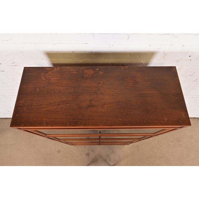 Stow Davis Antique Arts & Crafts Mahogany Four-Stack Barrister Bookcase, Circa 1920s For Sale - Image 10 of 13