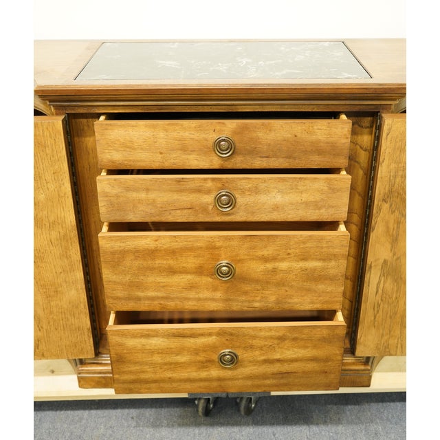 Bernhardt / Hibriten Italian Provincial 57" Server Buffet W. Black